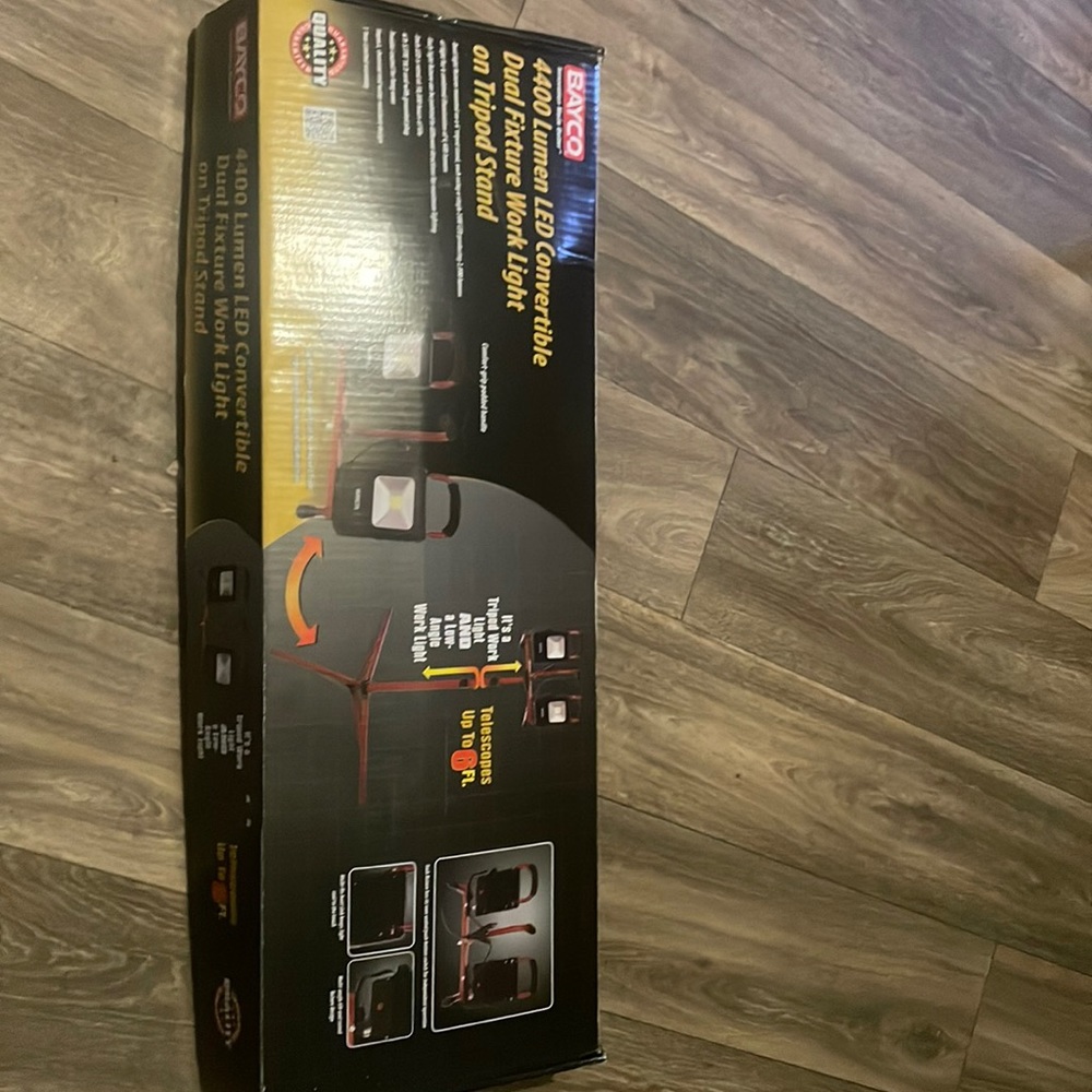 4400 lumen LED convertible dual fixture work light